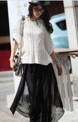 黑色纱裙显瘦穿搭法让女人告别小象腿